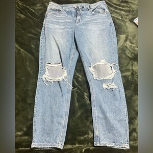 Women's AE Distressed Blue Jeans